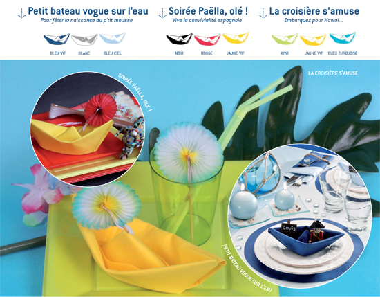 Pliages de serviette Bateau Pliages de serviette Bateau