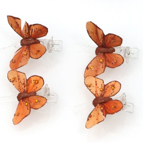Papillons Décoratifs Marrons