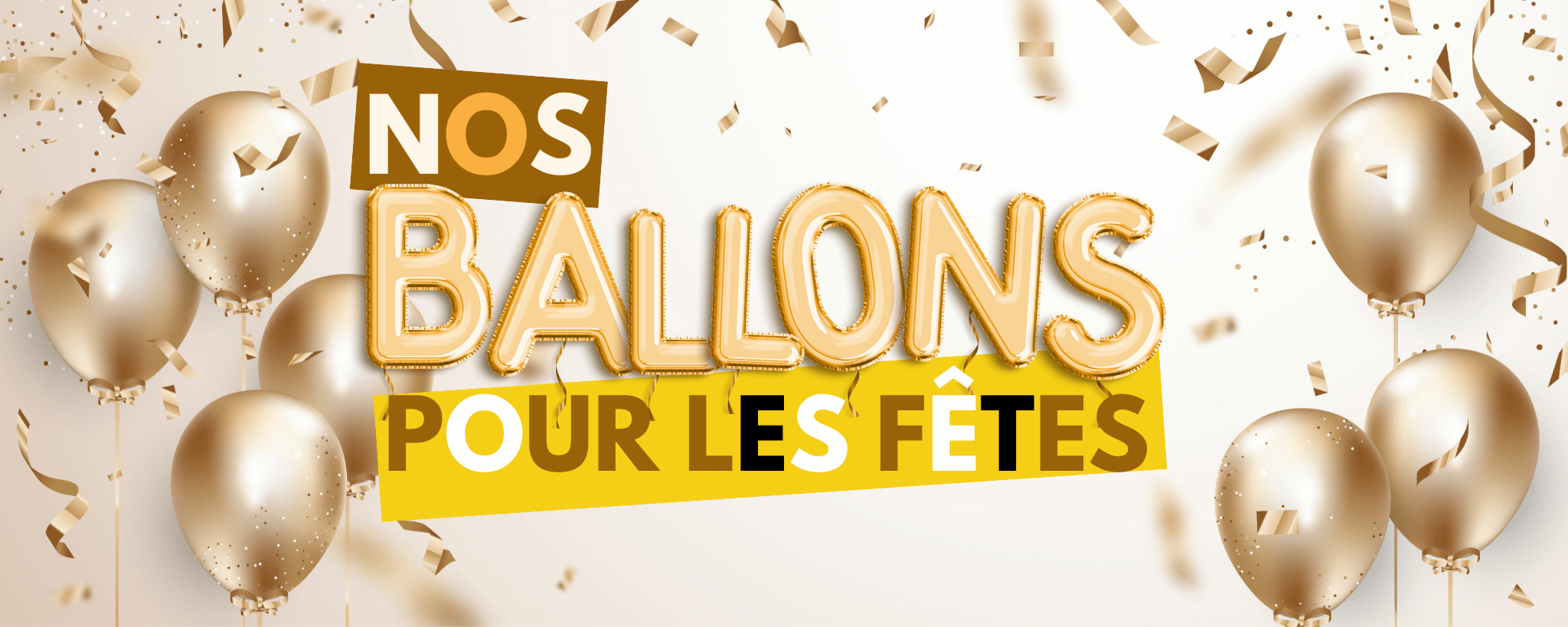 Des ballons de baudruche pour les fêtes