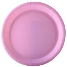 10 assiettes en carton recyclable couleur au choix | jourdefete.com