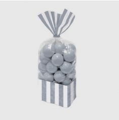 10 sachets à bonbons rectangle - Argent | jourdefete.com