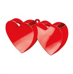 Poids à ballon - Cœurs entrelacés rouges