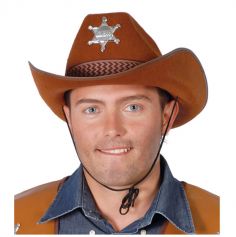 Chapeau de shérif pour adulte - Marron