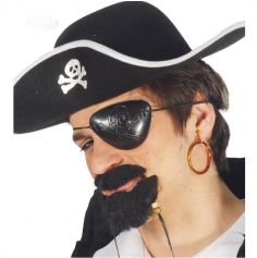 Cache-oeil et boucle d'oreille de pirate
