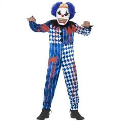 Déguisement Garçon - Clown avec Cerveau (Combinaison et Masque Inclus) - Taille au Choix