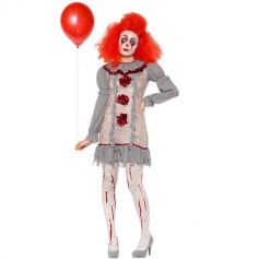 Déguisement Femme - Clown Vintage - Taille au Choix
