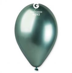 5 ballons shiny couleur vert de 33 cm | jourdefete.com