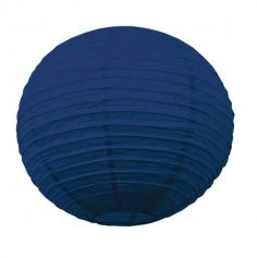 Lanterne Japonaise en Papier Bleu Nuit - 50 cm