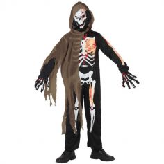Halloween - Déguisement Garçon Squelette Zombie - Taille au Choix