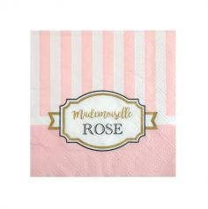 20 Serviettes - Collection "Mademoiselle Rose"