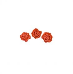 6 Roses Soft autocollantes couleur rouge