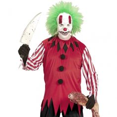 Déguisement Homme - Clown Affreux (tunique et demi-masque) - Taille au Choix