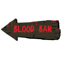 Pancarte Décorative "Blood Bar"