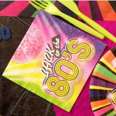 20 Serviettes en papier - Back to the 80's 