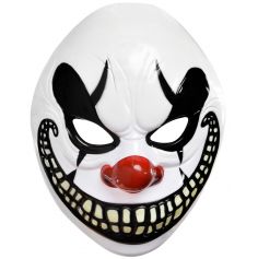 Masque de Clown Souriant en Plastique pour Halloween