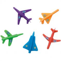 Blister de 5 mini avions - couleurs assorties