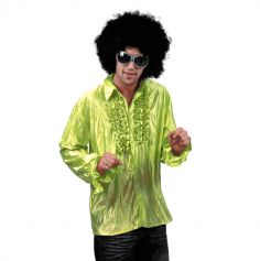 Chemise Star du Disco à froufrous - Vert - Taille au choix