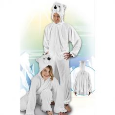 Costume en peluche d'ours polaire - Taille au choix