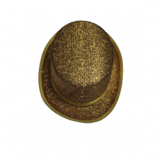 chapeau cylindrique or | jourdefete.com