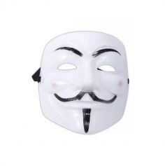 Masque anonymous adulte blanc | jourdefete.com