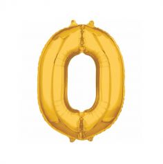 ballon à air chiffre de 40 cm doré | jourdefete.com