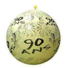 Ballon de Baudruche Géant "90 ans" 1 mètre - Coloris au choix