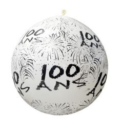 Ballon de Baudruche Géant "100 ans" 1 mètre - Coloris au choix