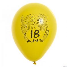 Ballons de Baudruche Anniversaire 18 ans