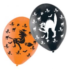 Ballons Halloween Sorcières et Chats