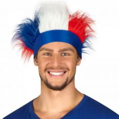 Bandeau avec Cheveux de Supporter France