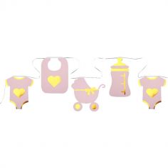 Banderole Baby Shower Métallisée - 5 m - Couleur au Choix