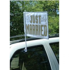 Drapeau de voiture - Just Married