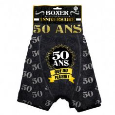 Boxer Festif - 50 ans - Taille au choix
