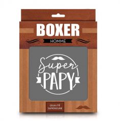 Boxer pour homme " Super Papy " - Taille au Choix