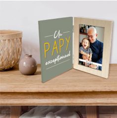 Cadre Photo Pliable - Un papy exceptionnel - Collection Famille d'Amour