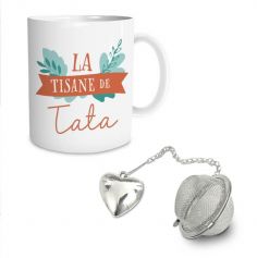 coffret mug et boule à thé tata | jourdefete.com