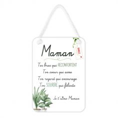 Plaque affective - Maman - Collection Famille d'Amour | jourdefete.com