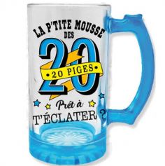 Chope à Bière " La P'tite Mousse " - Anniversaire - Age au Choix