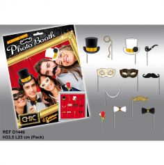 Pack Photo Booth Chic - 12 accessoires 