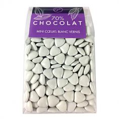 Dragées Mini Coeurs Chocolat 500 gr – Blanc
