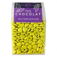 Dragées Mini Coeurs Chocolat 500 gr – Jaune