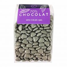 Dragées Mini Coeurs Chocolat 500 gr – Gris
