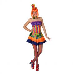 Costume de clown psychédélique - Taille au choix