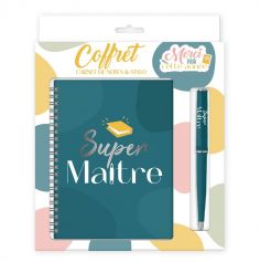 Coffret Carnet de Notes et Stylo - Super Maître | jourdefete.com