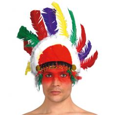 Coiffe d'Indien Multicolore Sitting Bull
