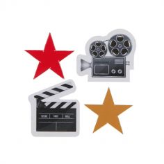 confettis-table-cinema-Hollywood-etoile-camera-clap|jourdefete.com