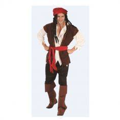 Costume Pirate avec Surbottes - Homme - Taille au choix