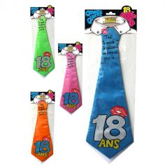 Cravate géante à embrasser "18 ans" - Différents coloris