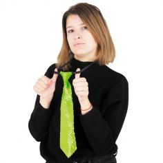 cravate à sequins néon pour adulte | jourdefete.com