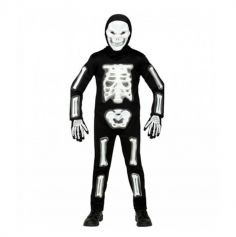 Déguisement Combinaison de Squelette 3D pour garçon - Taille au Choix